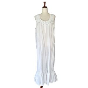 Alexander del Rossa Women's XL Nightgown Cotton Victorian Prarie Cottagecore
